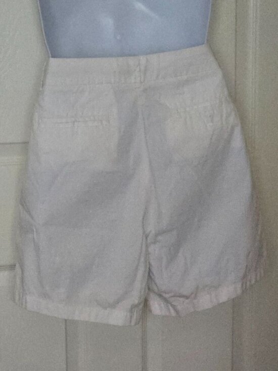 J. Crew Women’s Broken In Chino Shorts 100% Cotton Casual white Size 10 - Picture 6 of 7